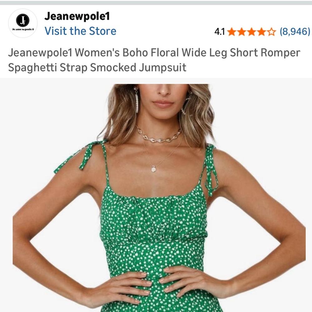 Green Floral Sleeveless Dress - Picture 3 of 9